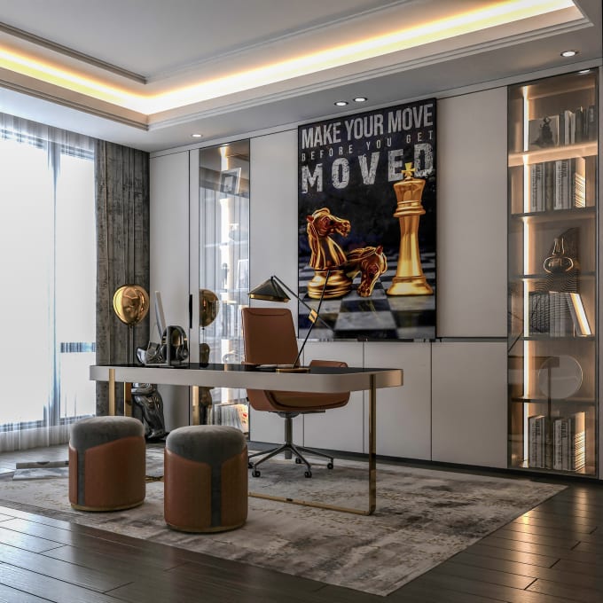 Gig Preview - Create luxury interior design 3d rendering room animation architectural