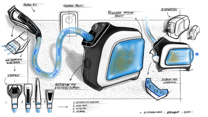 Gig Preview - Develop industrial and product design concept by sketches