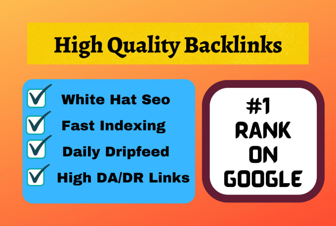 Gig Preview - Create high quality dofollow backlinks for ranking on google