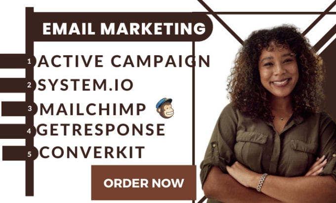 Gig Preview - Setup active campaign, converkit, systemio, getresponse landing mailchimp page