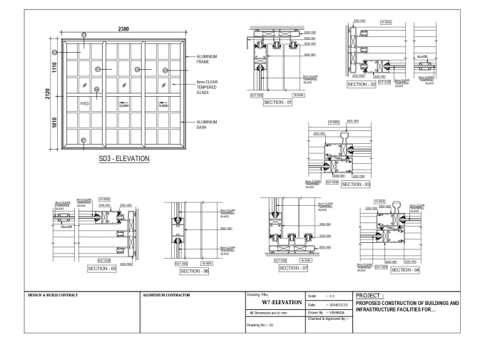 Gig Preview - Prepare detail shop drawings for aluminium