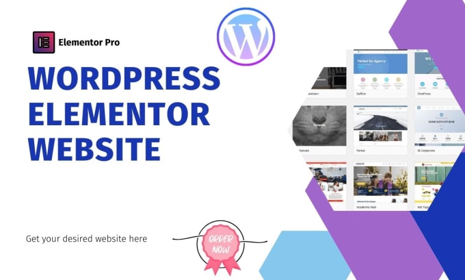 Gig Preview - Create wordpress website using elementor pro