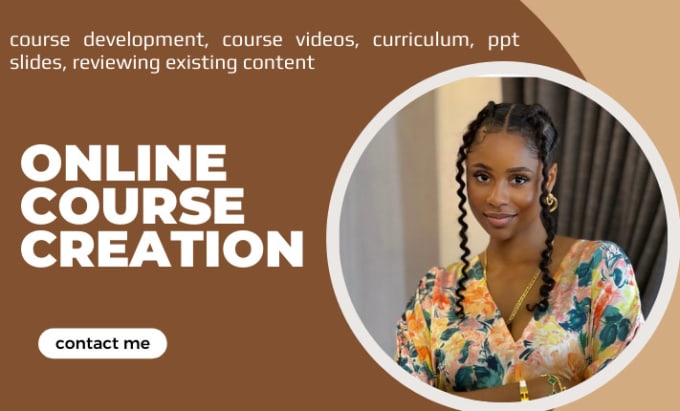 Gig Preview - Be course creator, create online course contents creation