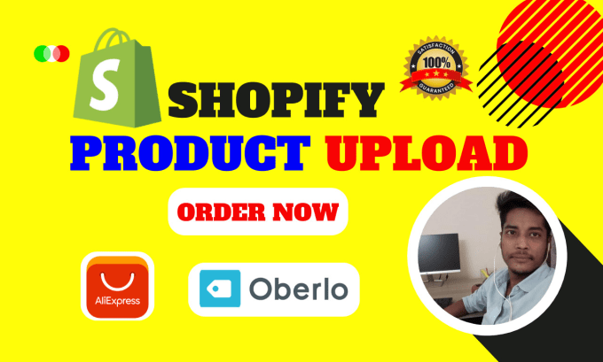 Gig Preview - Upload products or add products to your shopify store