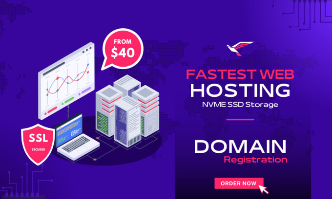 Gig Preview - Buy domain and web hosting services for your website with cpanel and SSL