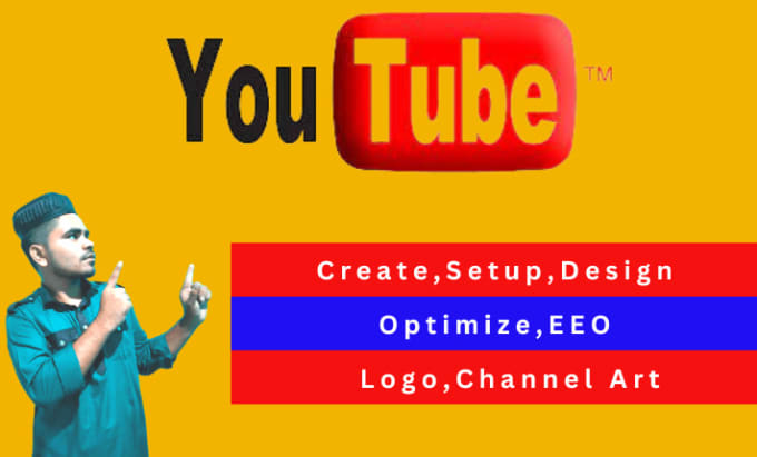 Gig Preview - Create a youtube channel and set up with a logo, art, intro, outro, and SEO