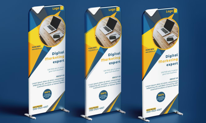 Gig Preview - Design premium roll up, pull up banner in 2 hours