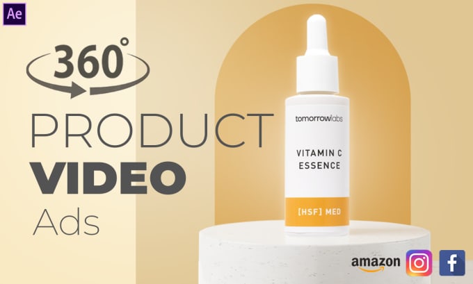 Gig Preview - Create a 360 degree high end product video ad perfect for amazon or social media