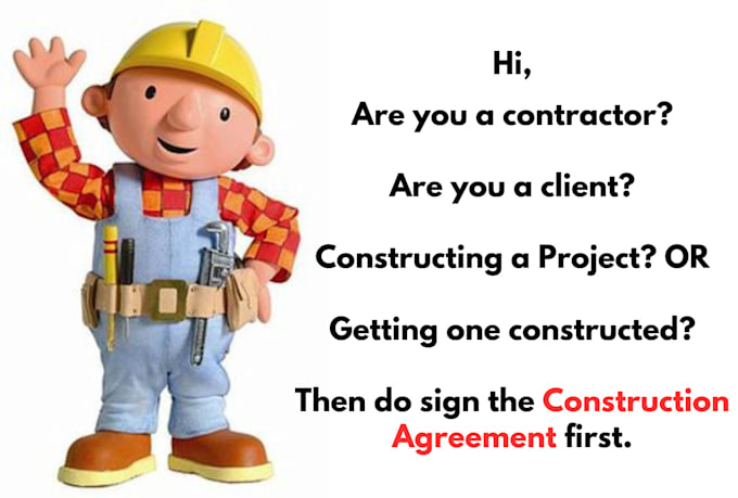 Gig Preview - Write construction contracts or agreements