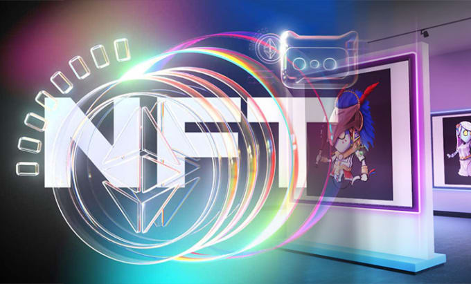 Gig Preview - Create an eccentric nft card promo video, 3d nft card