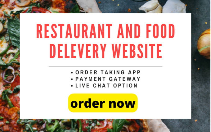 Gig Preview - Build a restaurant, personal chef, and food website