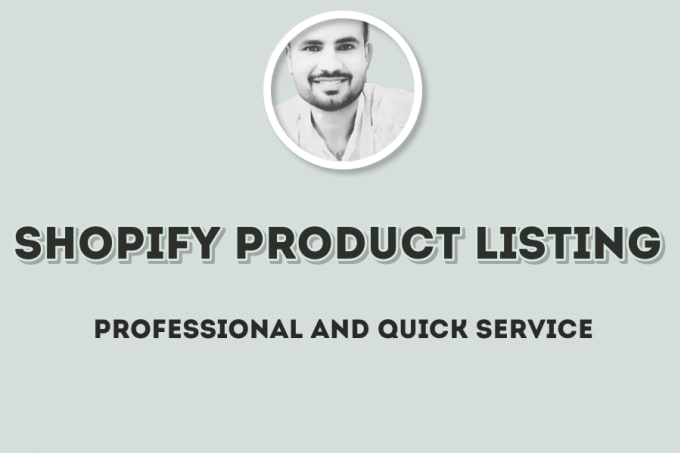 Gig Preview - Do shopify product listing and upload products to shopify