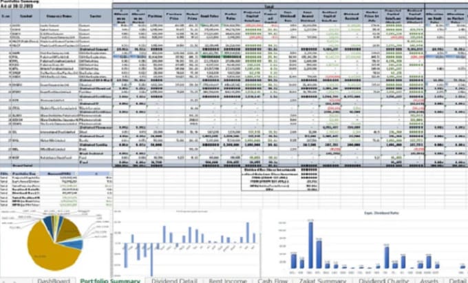 Gig Preview - Create custom excel spreadsheet with formulas and dashboard