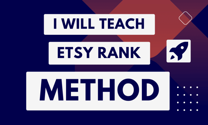 Gig Preview - Teach etsy 1st page ranking methods live on zoom class