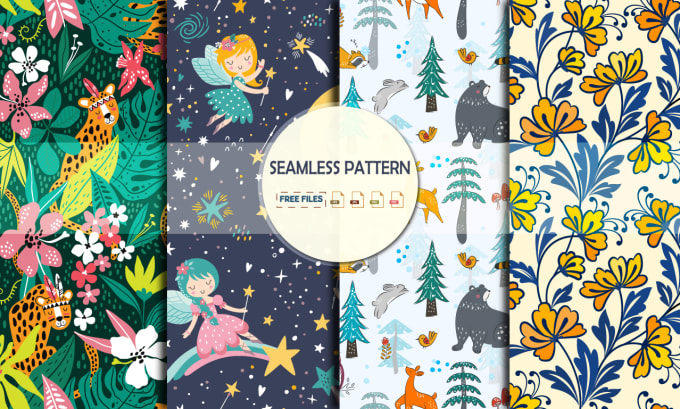 Gig Preview - Design seamless textile, or fabric patterns for your brand