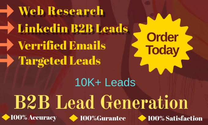 Gig Preview - Do b2b lead generation and targeted email list for any USA