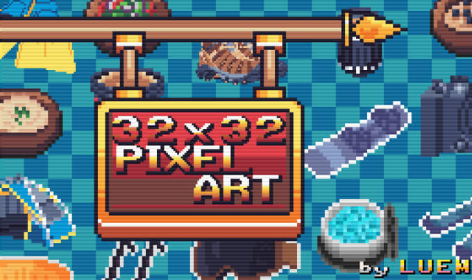 Gig Preview - Create props, items and objetcs in pixel art for you