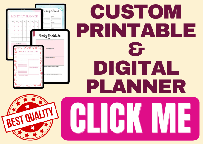 Bestseller - use canva to design printable or digital planner, journal, workbook for KDP,etsy