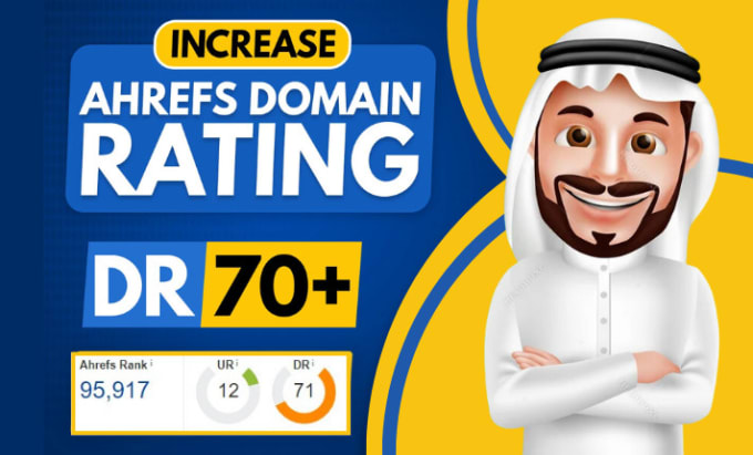 Gig Preview - Increase domain rating DR 70 with seo backlinks