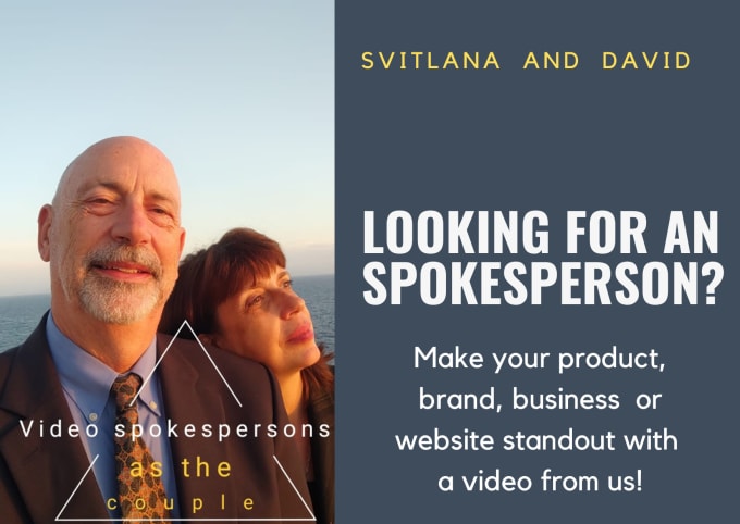 Bestseller - be your video spokesperson as a couple