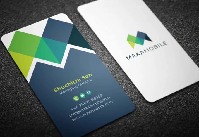 Gig Preview - Minimal vertical business card with your photo