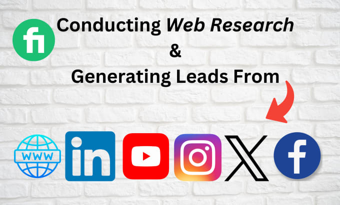 Gig Preview - Do web research, perfect lead generation and data collection