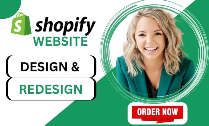 Gig Preview - Shopify website redesign, shopify website design, shopify website redesign