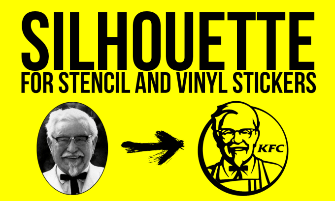 Gig Preview - Make silhouette for stencil and vinyl sticker