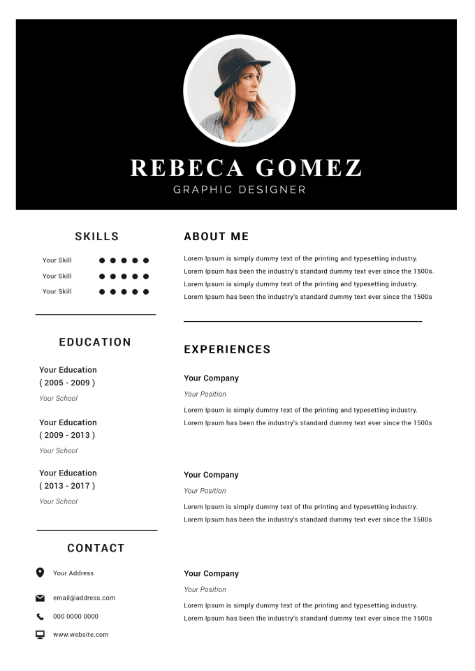 Gig Preview - Create your professional resume design