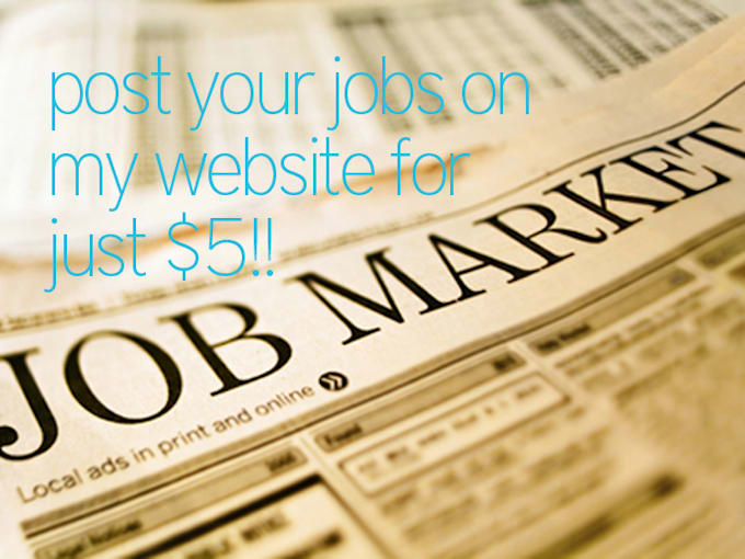 Post your jobs on my website and on social media by