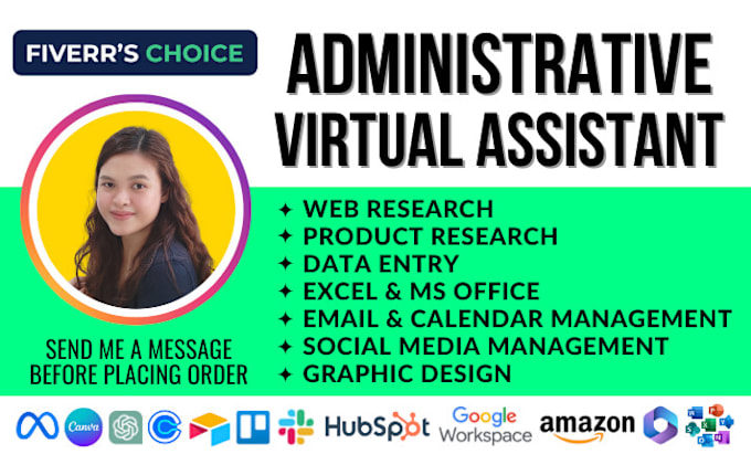 Gig Preview - Be your personal administrative virtual assistant