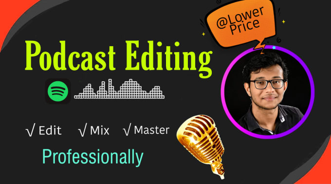 Gig Preview - Professionally edit you podcast at lower rate