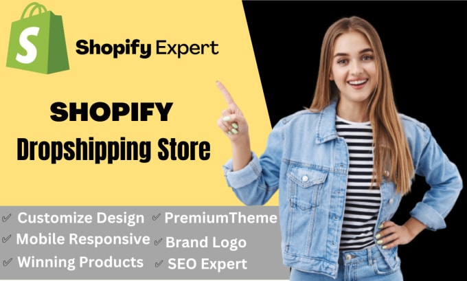 Gig Preview - Build a professional shopify dropshipping store or website