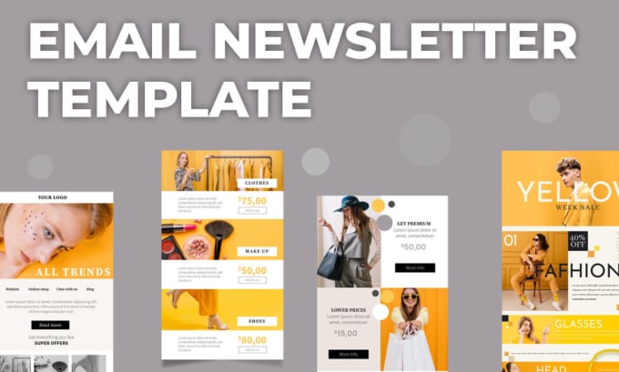 Bestseller - design mailchimp newsletter and email template