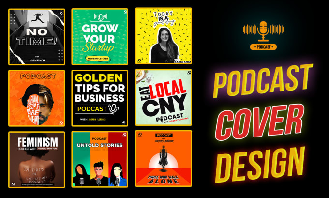 Gig Preview - Create professional podcast cover art design