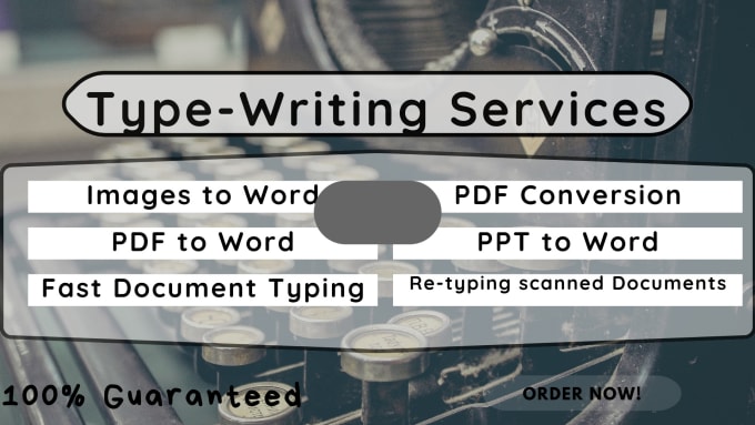 Gig Preview - Copy type and retype review scanned pdf documents to word