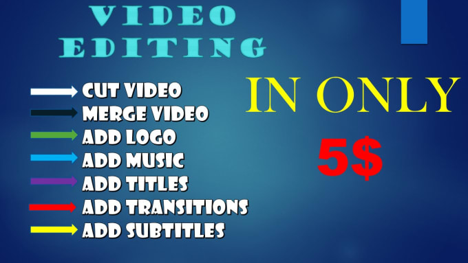 Bestseller - cut, merge video, add music, trim , add logo to video