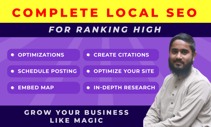 Gig Preview - Google my business optimization and local listing seo for top ranking