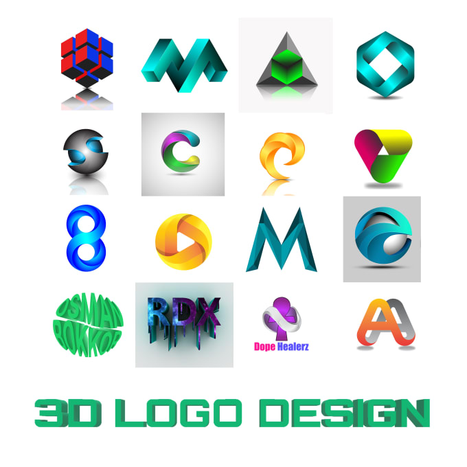 Gig Preview - Do 3d modern logo design