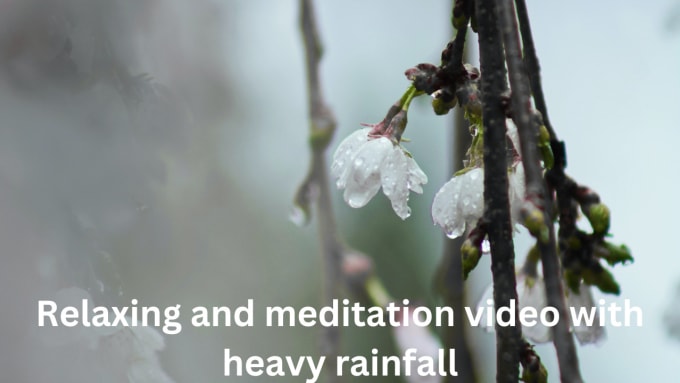 Gig Preview - Create relaxation rain video for your youtube channel