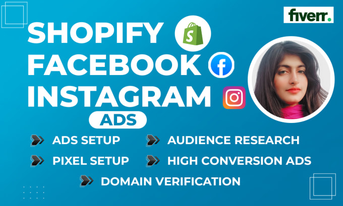 Gig Preview - Setup shopify facebook and instagram ads, shopify store marketing sales funnel