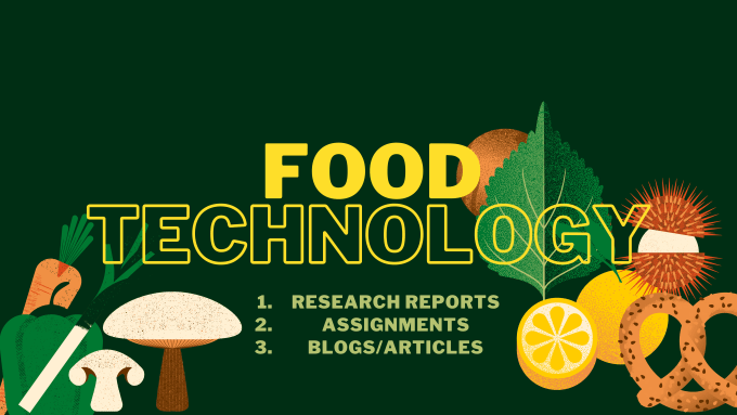 Gig Preview - Make food engineering reports and assignments