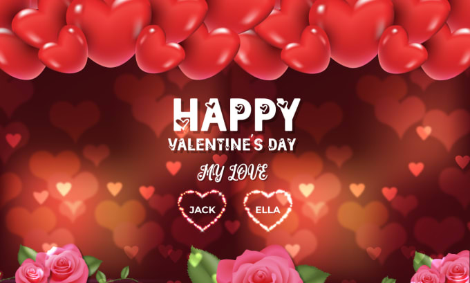 Gig Preview - Do valentine day cards, flyers, sale social media cards, posts, video, slideshow