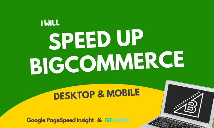 Gig Preview - Speed up bigcommerce store for google pagespeed insights