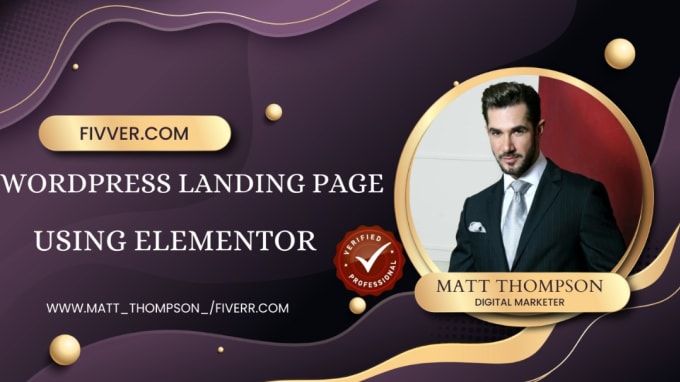 Gig Preview - Design wordpress landing page, or elementor landing page