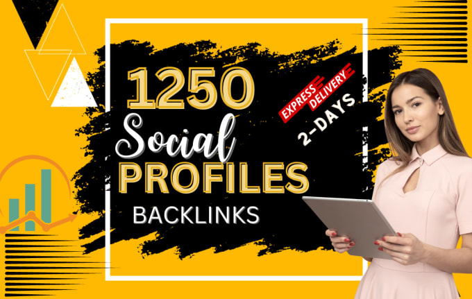 Gig Preview - Build HQ 1250 social profile backlinks in 2 days