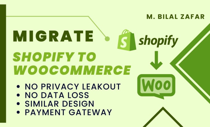 Gig Preview - Migrate shopify dropshipping store to woocommerce without any data loss