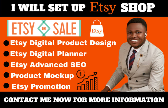 Gig Preview - Setup etsy shop, digital products, digital planner SEO, etsy digital product