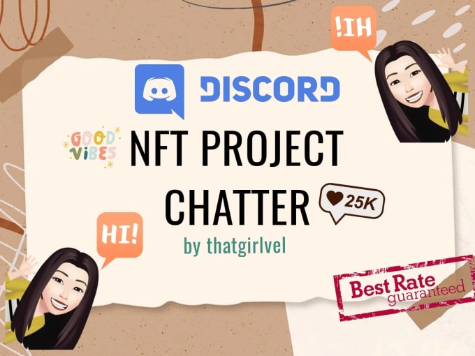 Gig Preview - Be your nft discord chatter, discord moderator,  discord chat engager