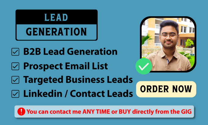 Gig Preview - Provide lead generation, targeted lead, excel template